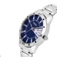 TENX ROUND ANALOG WATCH (MEN) - SILVER
